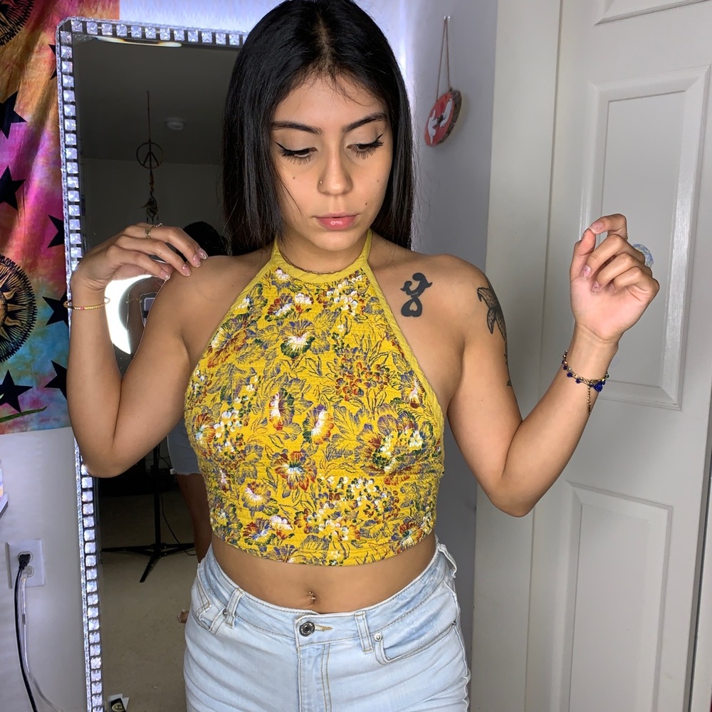 Back Tie Halter Top